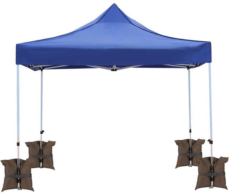ESINGMILL Canopy Weight Bags for Pop up Tent, 4pcs/Pack Leg Weights Sand Bags with Belt for Instant Outdoor Sun Shelter Canopy Legs, Heavy Duty Stability Sandbag Weighted Feet Bag Home & Garden > Lawn & Garden > Outdoor Living > Outdoor Structures > Canopies & Gazebos ESINGMILL   