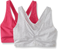 Hanes Women's X-Temp ComfortFlex Fit Pullover Bra MHH570 2-Pack ApparApparel & Accessories > Clothing > Underwear & Socks > Brasel & Accessories > Clothing > Underwear & Socks > Bras Hanes Bras Fuchsia Purple/Heather Grey Large 