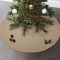 Sofevaim Burlap Christmas Tree Skirt,48" Rustic Jute Double Layers Fall Xmas Tree Mat for Holiday Party Home Farmhouse Thanksgiving/Halloween Countryside Outdoor Decorations. Home & Garden > Decor > Seasonal & Holiday Decorations > Christmas Tree Skirts Sofevaim Brown  