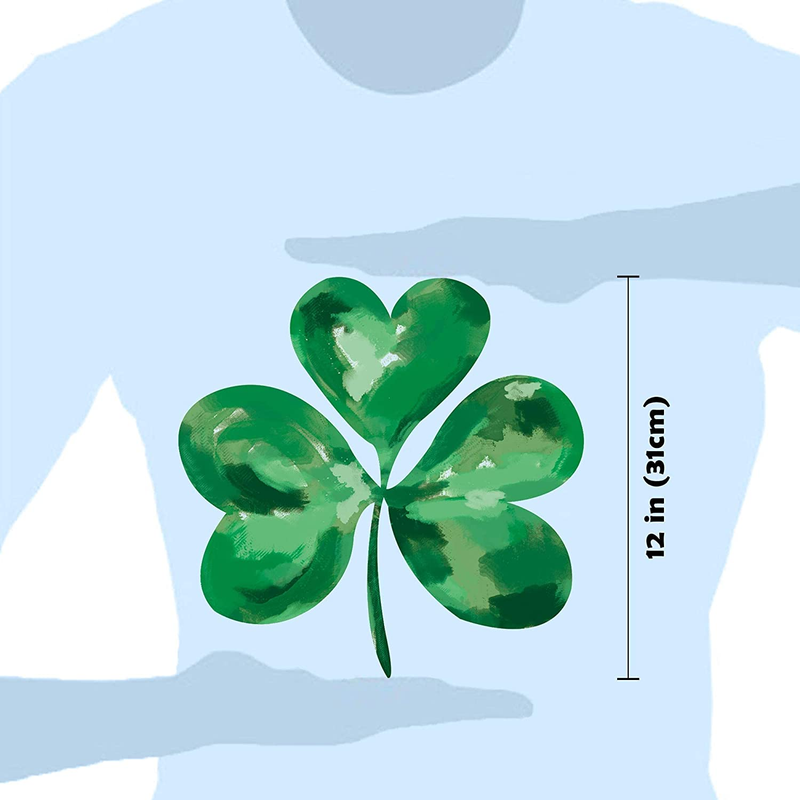 Ivenf St. Patrick'S Day Decorations Window Clings Decor, Extra Large Shamrock Decal Stickers for Kids School Home Office Accessories Party Supplies Gifts, 6 Sheets 79 Pcs