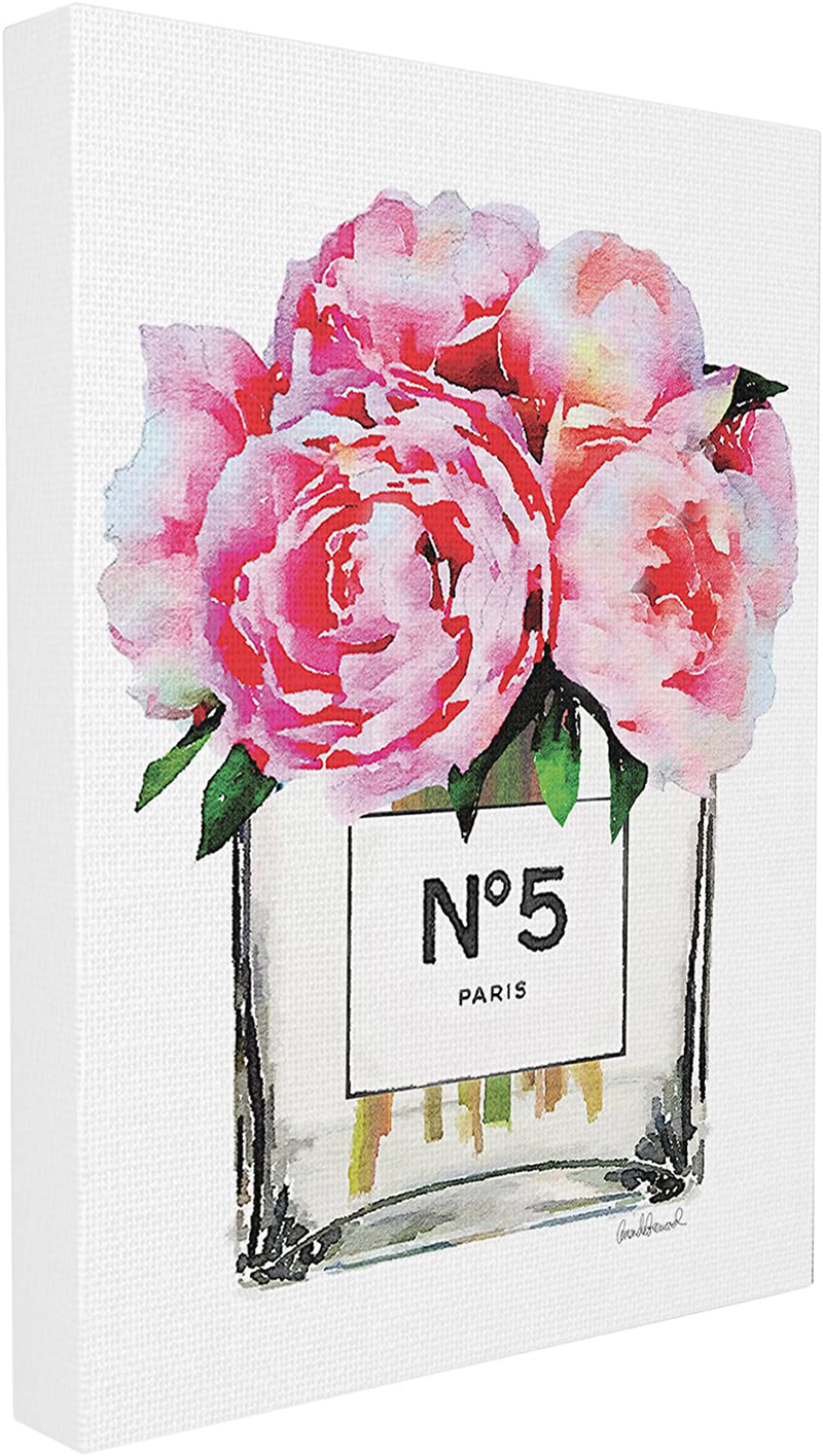 Stupell Industries Glam Paris Vase with Pink Peony Wall Art, 16 x 20, Design by Artist Amanda Greenwood Home & Garden > Decor > Vases Stupell Industries Gallery Wrapped Canvas 30x40 