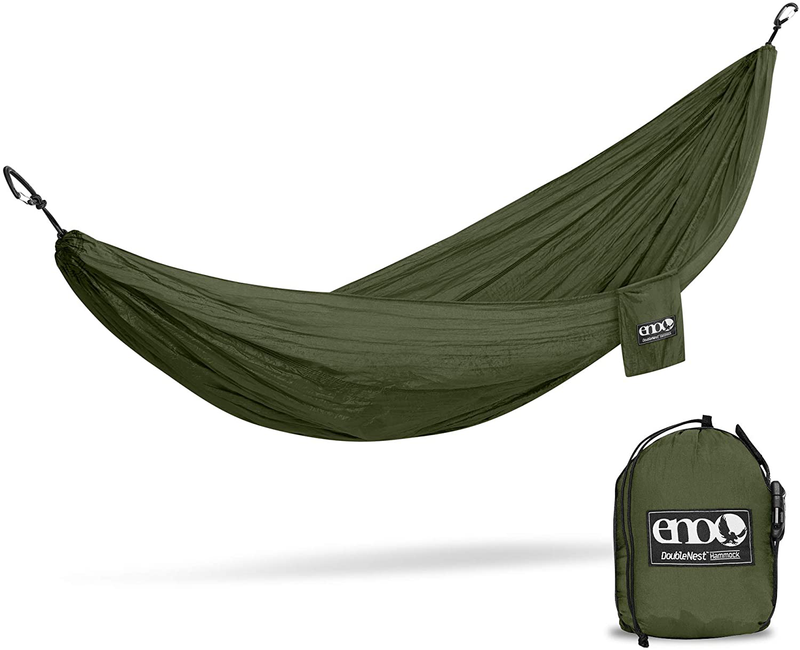 ENO, Eagles Nest Outfitters DoubleNest Lightweight Camping Hammock, 1 to 2 Person, Seafoam/Grey Home & Garden > Lawn & Garden > Outdoor Living > Hammocks ENO   