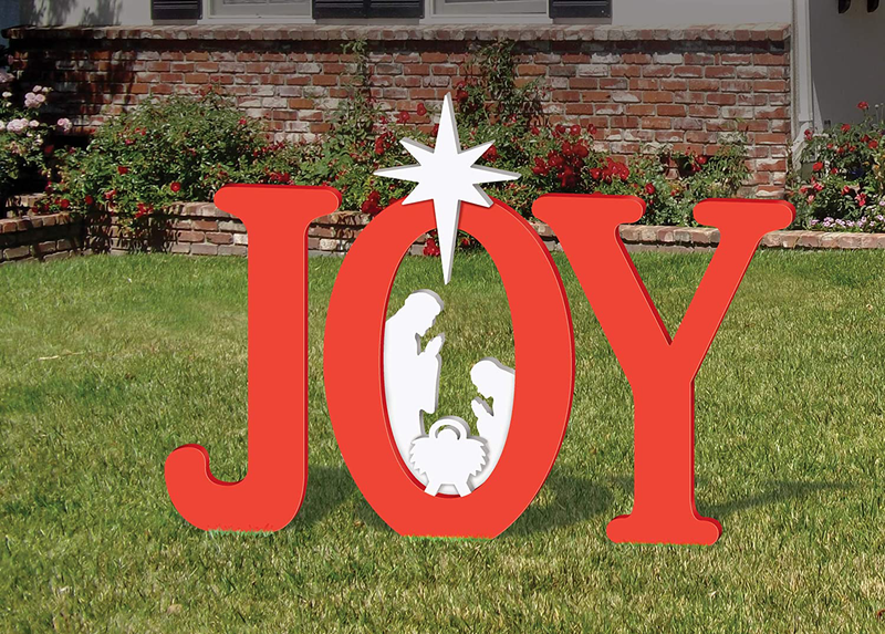 Frontyard Originals Outdoor Joy Nativity (Red) Home & Garden > Decor > Seasonal & Holiday Decorations& Garden > Decor > Seasonal & Holiday Decorations FrontYard Originals   