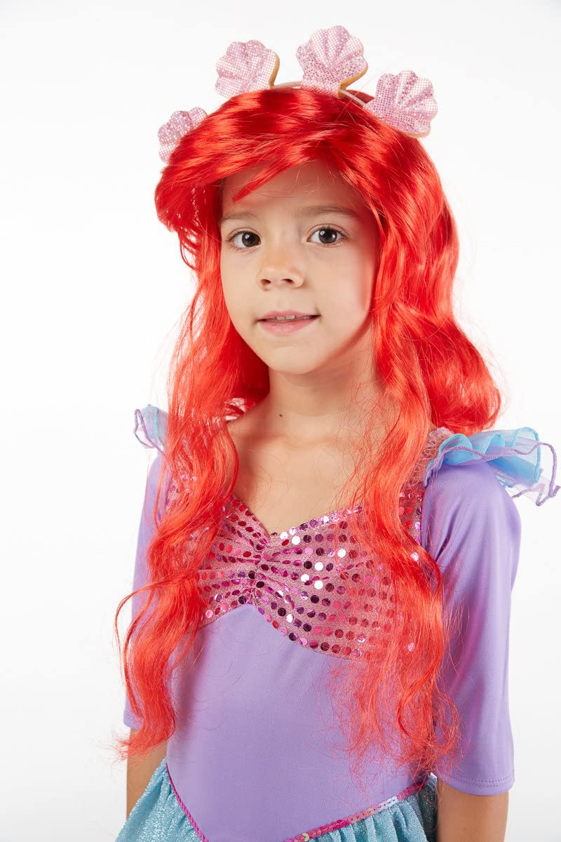 Spooktacular Creations Deluxe Mermaid Costume Set with Red Wig and Headband (Small (5-7)) Apparel & Accessories > Costumes & Accessories > Costumes Spooktacular Creations   