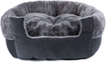 GASUR Dog Beds for Small Dogs & Cat Beds for Indoor Cats, Detachable Machine Washable Soft & Plush Calming Dog Bed, round Pet Beds for Indoor Cats, Warming & Cooling Kitten Puppy Bed Animals & Pet Supplies > Pet Supplies > Dog Supplies > Dog Beds GASUR Bluish grey 20*20 inch 
