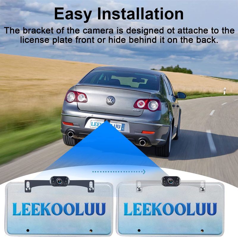 LeeKooLuu LK3 HD 1080P Backup Camera with Monitor Kit OEM Driving Hitch Rear/Front View Observation System for Cars,Trucks,Vans,Campers Waterproof Super Night Vision DIY Grid Lines Vehicles & Parts > Vehicle Parts & Accessories > Motor Vehicle Electronics > Motor Vehicle A/V Players & In-Dash Systems LeeKooLuu   