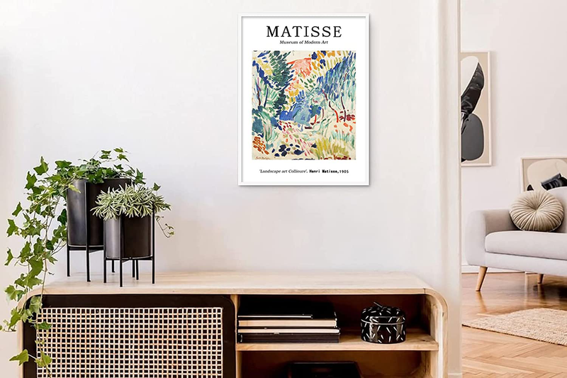 Henri Matisse Wall Art Prints - Matisse Canvas Wall Art Picture Matisse Landscape Poster Henri Matisse Exhibition Poster Matisse at Collioure Print Abstract Matisse Print Artwork Decor 12X16 Unframed Home & Garden > Decor > Artwork > Posters, Prints, & Visual Artwork Pennclys   