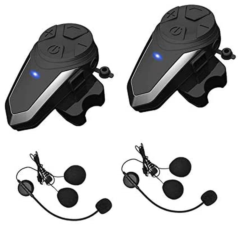 Motorcycle Bluetooth Headset Yaconob BT-S3 1000m Motorcycle Helmet Bluetooth Radio Intercom Wireless Interphone to 2-3 Riders (Waterproof/Handsfree/Stereo Music/FM Radio/GPS/MP3 2 Pack