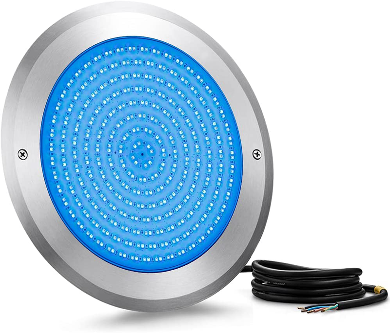 Eurus Home 11 Inch 50FT 42W Large Pool Light,DC12V LED Underwater Swiming Pool Light Fixture,RGB LED Pool Lighting（50feet Cord, Controller Not Included ）