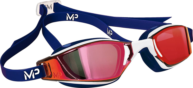 MP Michael Phelps XCEED Swimming Goggles Sporting Goods > Outdoor Recreation > Boating & Water Sports > Swimming > Swim Goggles & Masks MP Michael Phelps Blue / Titanium Red Lens  