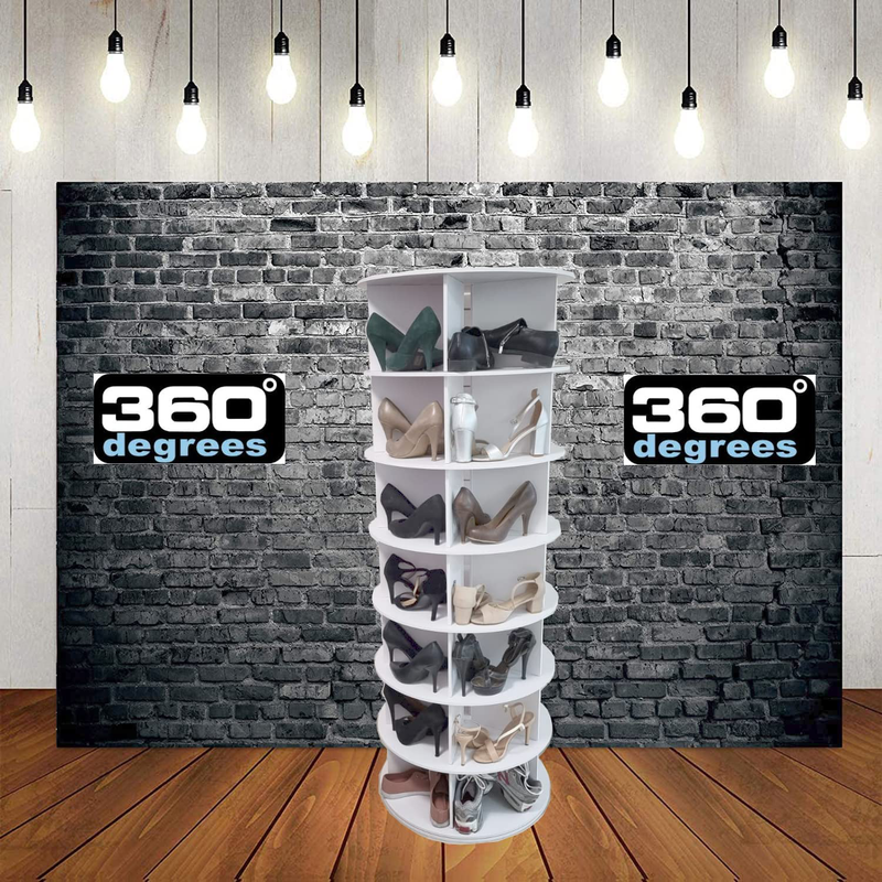 Shoe Rack Rotating 360 .Lazy Susan .Revolving Shoe Stand Shoe Rack Storage Organizer.7-Tier Holds over 35 Pairs of Shoes.Weinstein Storage Furniture > Cabinets & Storage > Armoires & Wardrobes weinstein storage   