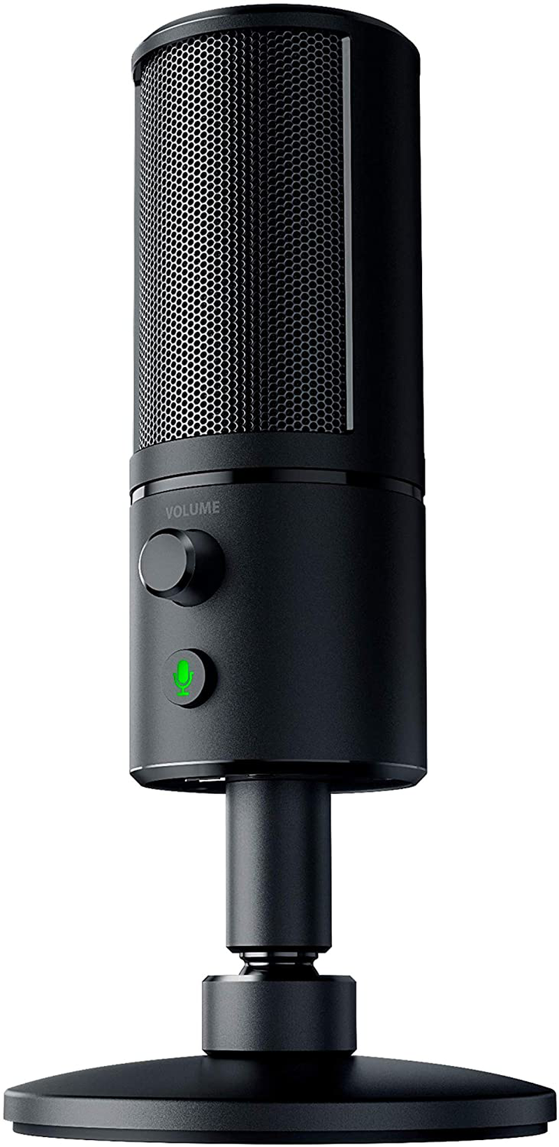 Razer Seiren X USB Streaming Microphone: Professional Grade - Built-In Shock Mount - Supercardiod Pick-Up Pattern - Anodized Aluminum - Classic Black Electronics > Audio > Audio Components > Microphones Razer Classic Black Microphone 