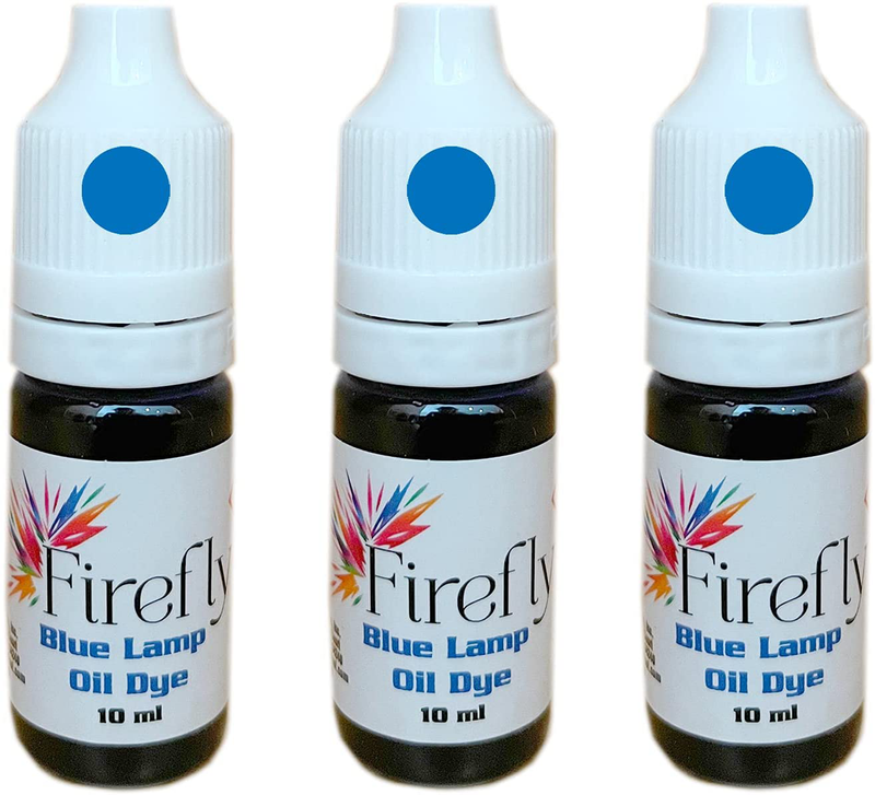 Firefly Colored Lamp Oil and Candle Dye 3-Pack | Create Yellow, Green, Red, Blue Lamp Oil | Use in Liquid, Smokeless, Odorless Paraffin Lamp Oil Home & Garden > Lighting Accessories > Oil Lamp Fuel Firefly Fuel, Inc. Blue  
