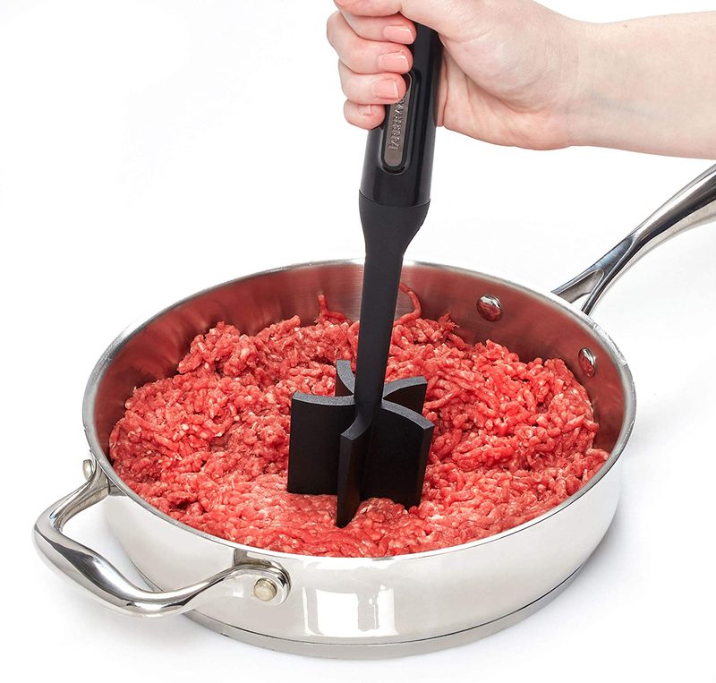 Farberware Professional Heat Resistant Nylon Meat/Potato Masher - Safe for Non-Stick Cookware, Pack of 1, Black Home & Garden > Kitchen & Dining > Kitchen Tools & Utensils Farberware   