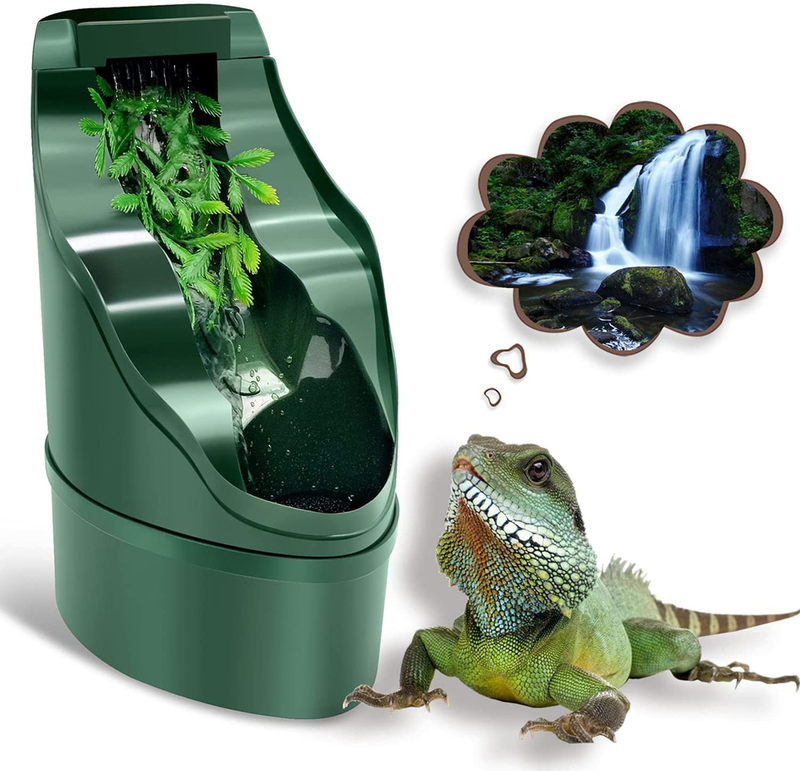 NOMOY Reptile Chameleon Drinking Fountain Water Dripper, Suitable for Snake, Gecko, Lizard, Chameleon, Bearded Dragon Water Dispenser Water Dish Bowl, Reptiles Habitat Waterfall & Tank Accessories Kit Animals & Pet Supplies > Pet Supplies > Reptile & Amphibian Supplies > Reptile & Amphibian Habitats NOMOY PET Default Title  