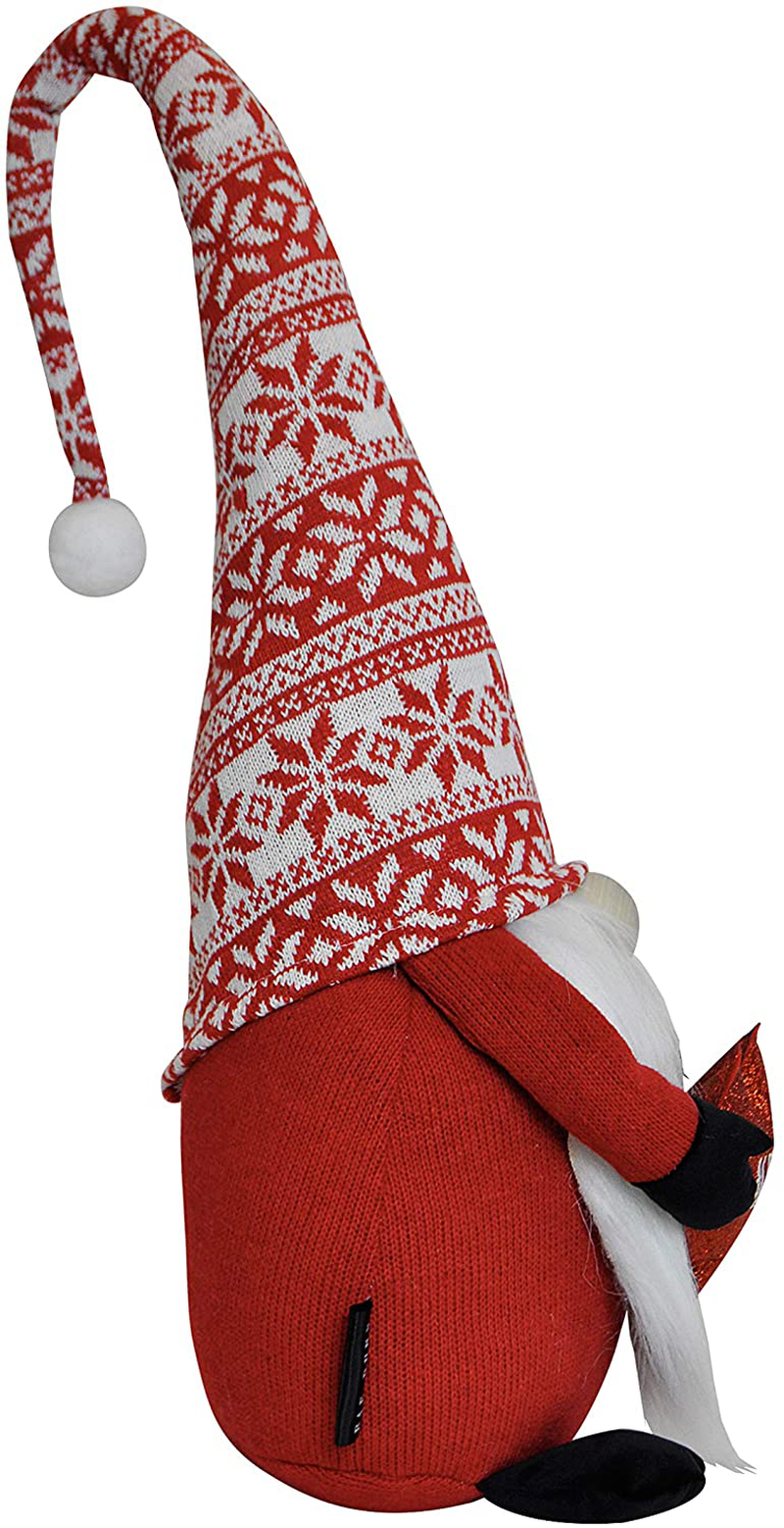 Rae Dunn Christmas Gnome Merry - 19 Inch Stuffed Plush Santa Figurine Doll with Felt Hat - Cute Ornaments and Holiday Decorations for Home Decor and Office Home & Garden > Decor > Seasonal & Holiday Decorations& Garden > Decor > Seasonal & Holiday Decorations Rae Dunn   