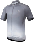 ROTTO Cycling Jersey Mens Bike Shirt Short Sleeve Gradient Color Series Sporting Goods > Outdoor Recreation > Cycling > Cycling Apparel & Accessories ROTTO B3 Gray-white XX-Large 
