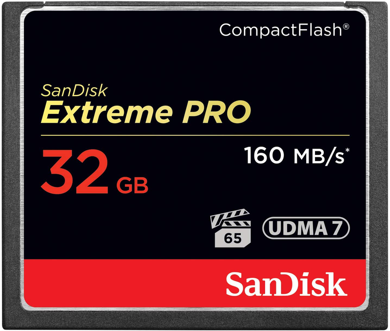 SanDisk Extreme PRO 64GB Compact Flash Memory Card UDMA 7 Speed Up To 160MB/s - SDCFXPS-064G-X46 Electronics > Electronics Accessories > Memory > Flash Memory > Flash Memory Cards SanDisk Memory Card 32GB 
