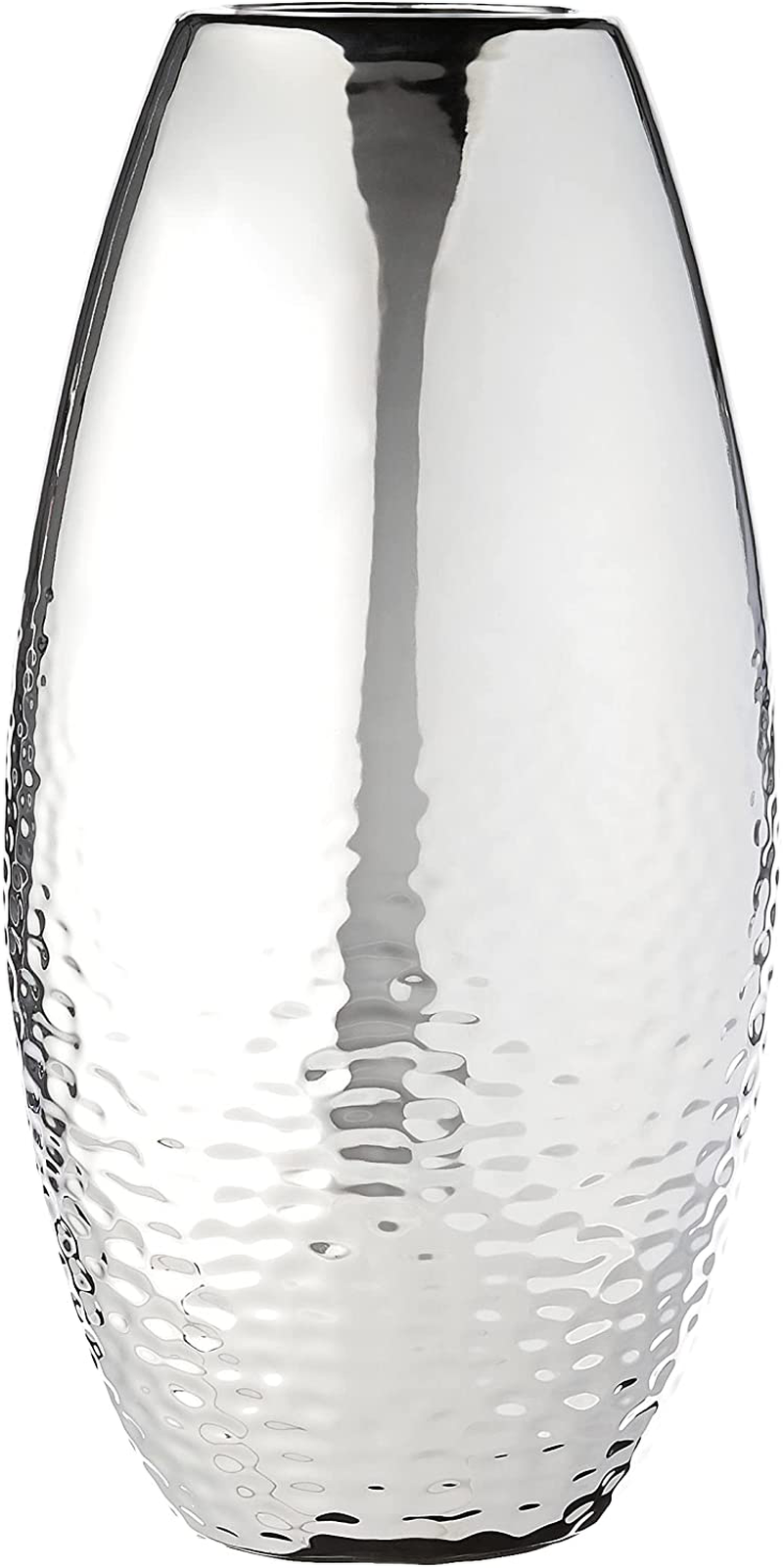 Signature Design by Ashley Dinesh Modern Glam 2 Piece Decorative Vase Set, Silver Finish