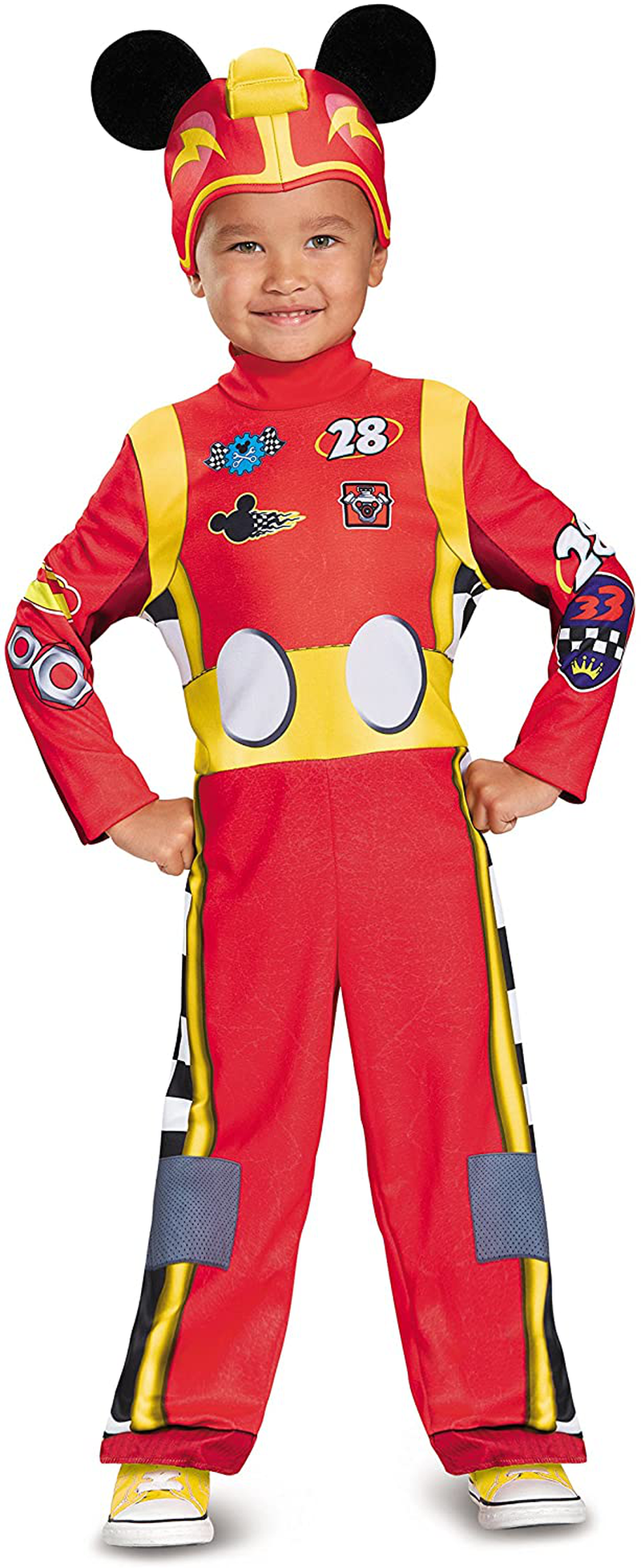 Disguise Disney Mickey Mouse Roadster Racer Toddler Boys' Costume M (3T-4T)
