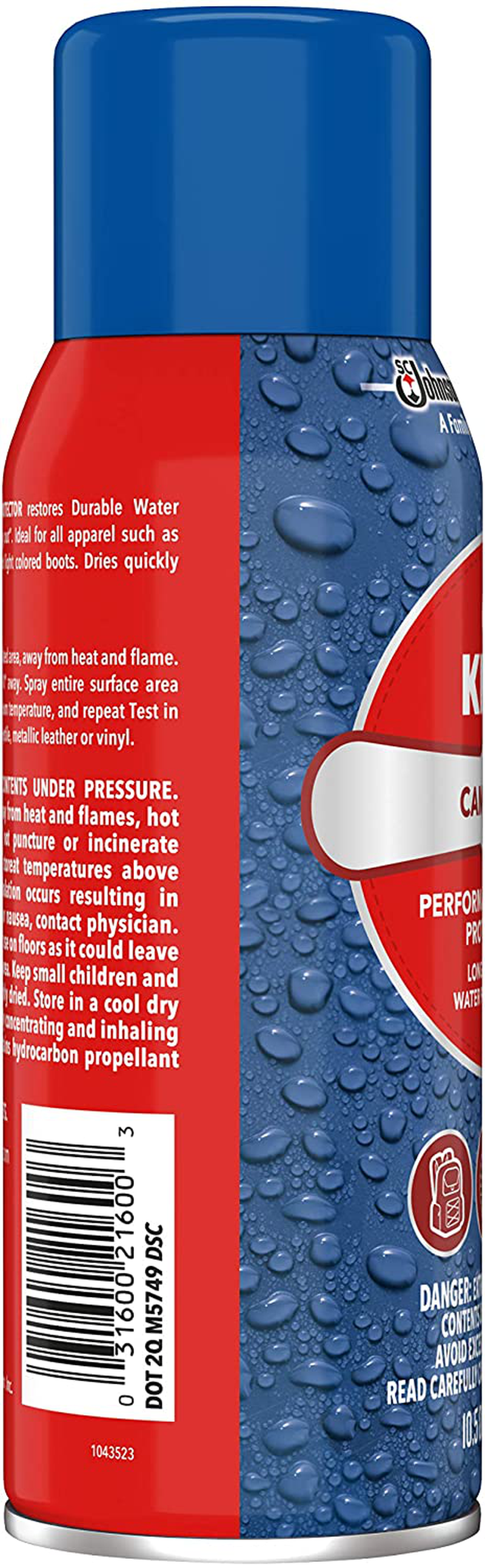 KIWI Camp Dry Performance Fabric Protector Spray - Restores Water Repellent and Provides Fabric Protection (1 Aerosol), 10.5 Oz