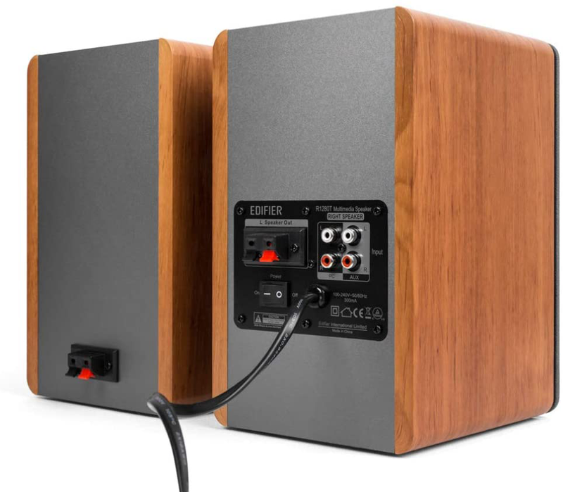Edifier R1280T Powered Bookshelf Speakers - 2.0 Stereo Active Near Field Monitors - Studio Monitor Speaker - Wooden Enclosure - 42 Watts RMS Electronics > Audio > Audio Components > Speakers Edifier   