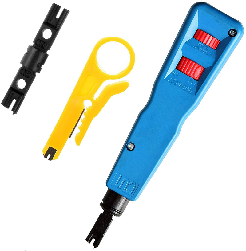 Hiija Punch Down Tool Kit with 110, BK Blade, and Network Wire Stripper Tool Kits Professional Electronics > Networking > Modem Accessories Hiija TK-06  