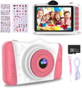 WOWGO Kids Digital Camera - 12MP Children's Selfie Camera with 3.5 Inches Large Screen for Boys and Girls,1080P Rechargeable Electronic Camera with 32GB TF Card Cameras & Optics > Cameras > Digital Cameras WOWGO Pink  