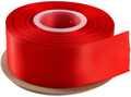ITIsparkle 11/2" Inch Double Faced Satin Ribbon 25 Yards-Roll Set for Gift Wrapping Party Favor Hair Braids Hair Bow Baby Shower Decoration Floral Arrangement Craft Supplies, Vanilla Ribbon Arts & Entertainment > Hobbies & Creative Arts > Arts & Crafts > Art & Crafting Materials > Embellishments & Trims > Ribbons & Trim ITIsparkle Red  