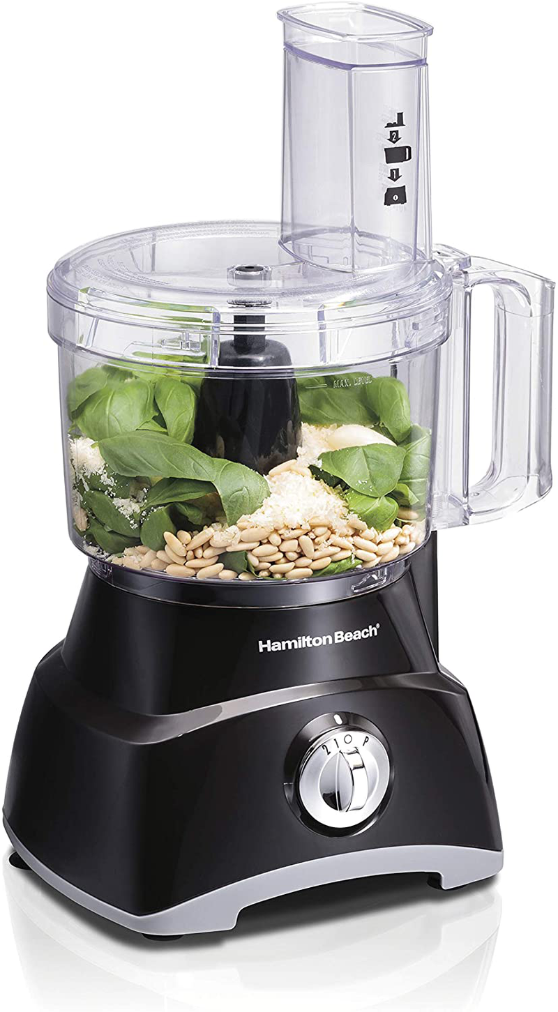 Hamilton Beach Food Processor & Vegetable Chopper for Slicing, Shredding, Mincing, and Puree, 10 Cups - Bowl Scraper, Stainless Steel Home & Garden > Kitchen & Dining > Kitchen Tools & Utensils > Kitchen Knives Hamilton Beach 8 Cup  