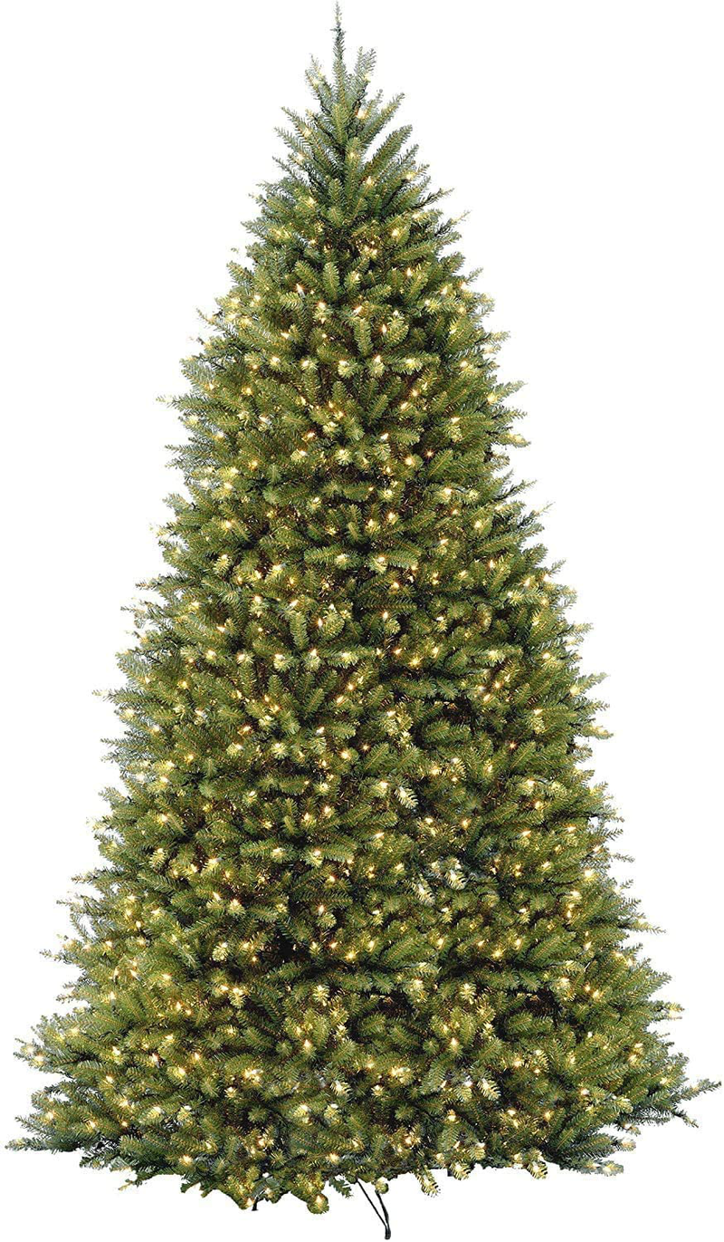 National Tree Company Pre-lit Artificial Christmas Tree | Includes Pre-strung White Lights, PowerConnect and Stand | Dunhill Fir - 9 ft Home & Garden > Decor > Seasonal & Holiday Decorations > Christmas Tree Stands National Tree Company 12 ft  