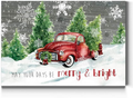 Renditions Gallery Santa's Tree Farm Wall Art, Red Truck and Christmas Trees, Snowman, Festive Decorations, Premium Gallery Wrapped Canvas Decor, Ready to Hang, 8 in H x 12 in W, Made in America Home & Garden > Decor > Seasonal & Holiday Decorations& Garden > Decor > Seasonal & Holiday Decorations Renditions Gallery Merry & Bright 12X18 