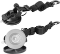 CONBOLA Heavy Duty Suction Cups 4 Pieces with Hooks Upgraded Car Camping Tie down Suction Cup Camping Tarp Accessory with Securing Hook Strong Power for Awning Boat Camping Trap.(4 Pcs) Sporting Goods > Outdoor Recreation > Camping & Hiking > Tent Accessories CONBOLA Classic Black strap Extended-2 Pieces 