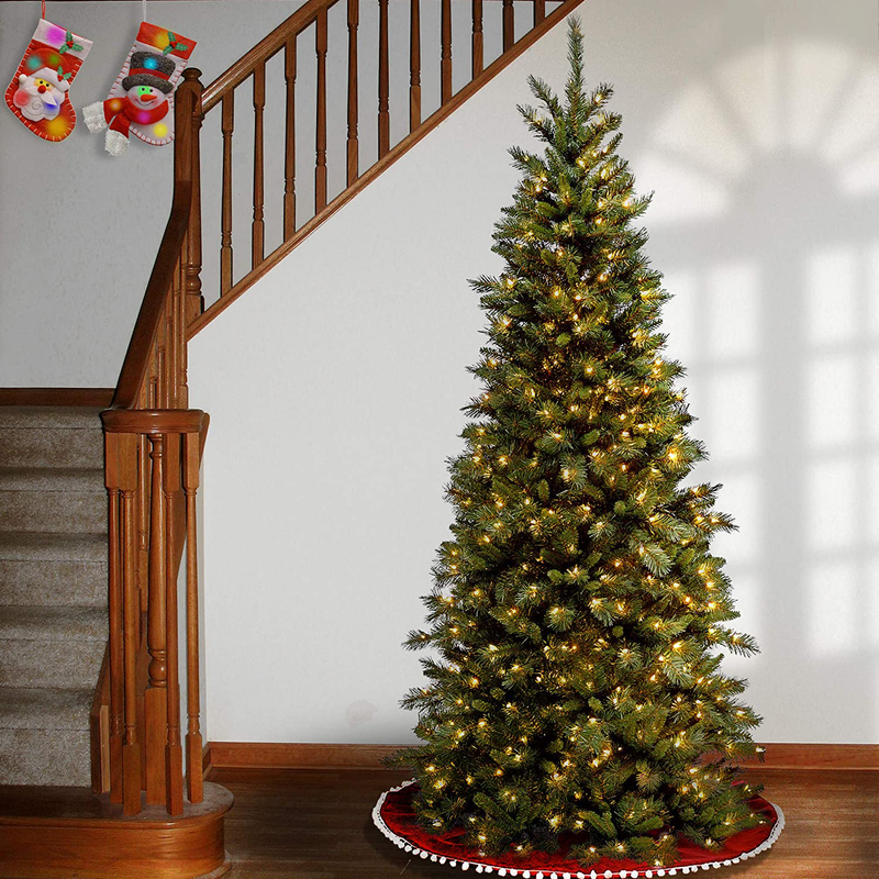 National Tree Company Pre-lit Artificial Christmas Tree | Includes Pre-strung White Lights and Stand | Tiffany Fir - 7.5 ft Home & Garden > Decor > Seasonal & Holiday Decorations > Christmas Tree Stands National Tree   