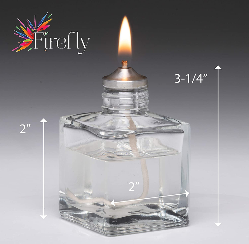 Firefly Aura Petite Square Refillable Glass Oil Lamp - Strong Soda Glass