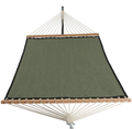 Patio Watcher 11 FT Quick Dry Hammock Bamboo Wood Spreader Bars Outdoor Patio Yard Poolside Hammock with Chain Hanging Kits and Hooks, Waterproof and UV Resistance,Mocha Home & Garden > Lawn & Garden > Outdoor Living > Hammocks Patio Watcher Dark Green  