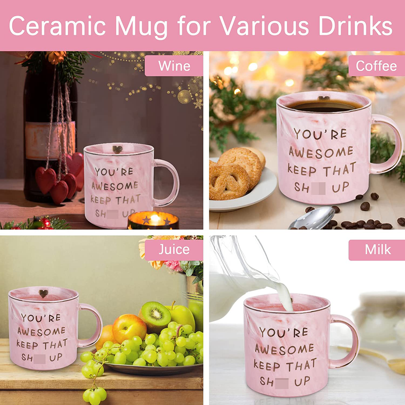 Gifts for Women Wife Mom Her,12 OZ Funny Mug Christmas Stocking Stuffers for Women,Christmas Festival Birthday White Elephant Gag Gifts,Awesome Valentines Day Gifts for Teachers Girlfriend Sister Home & Garden > Kitchen & Dining > Tableware > Drinkware ORALER   