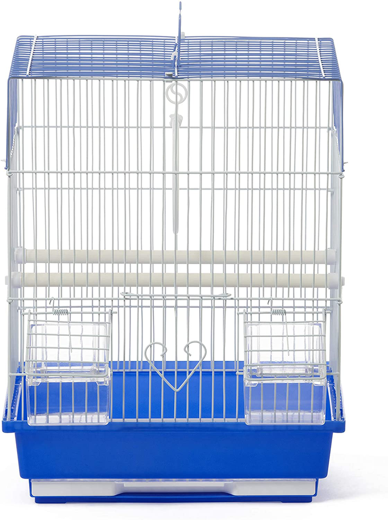 Prevue Pet Products Flat Top Economy Bird Cage Blue and White 31991