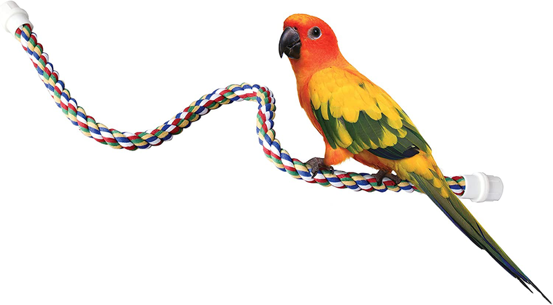 JW Pet Comfy Perch For Birds Flexible Multi-color Rope