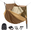 KingCamp Hammock Mosquito Net 12ft Grid Net Lightweight Portable Hammock Netting Fast Easy Set Up Fits All Single/Double Camping Hammocks Perfect Accessory for All Hammocks Home & Garden > Lawn & Garden > Outdoor Living > Hammocks KingCamp Khaki/2 in 1  