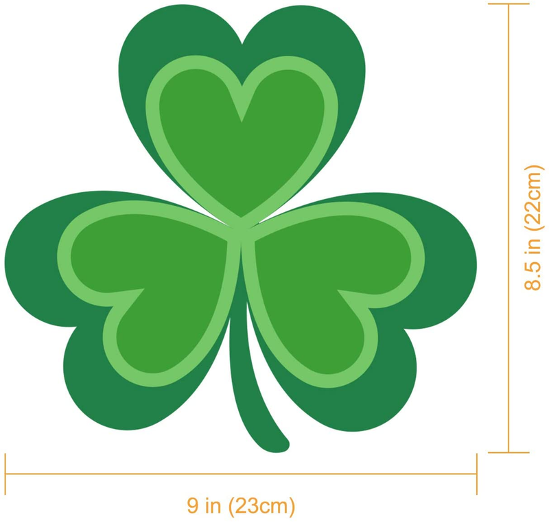 St Patricks Day Stickers, Shamrock Stickers for St Patricks Day Decorations, 109 PCS Reusable Static Spring Window Clings Decor