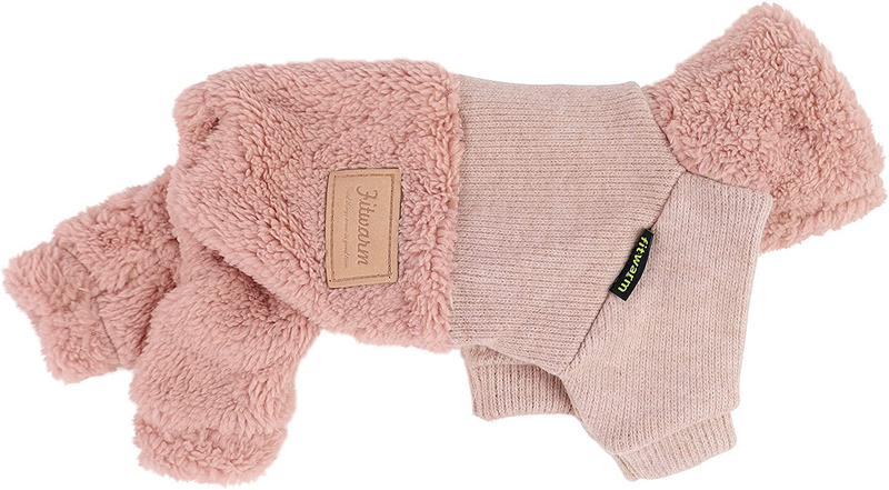 Fitwarm Turtleneck Knitted Dog Clothes Winter Outfits Pet Jumpsuits Cat Sweaters Animals & Pet Supplies > Pet Supplies > Dog Supplies > Dog Apparel Fitwarm   