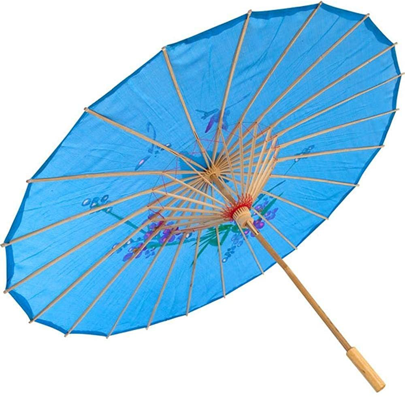 TJ GLOBAL 22" Kid's Chinese Japanese Umbrella Parasol for Wedding Parties, Photography, Costumes, Cosplay, Decoration (Light Blue) Home & Garden > Lawn & Garden > Outdoor Living > Outdoor Umbrella & Sunshade Accessories TJ GLOBAL Default Title  