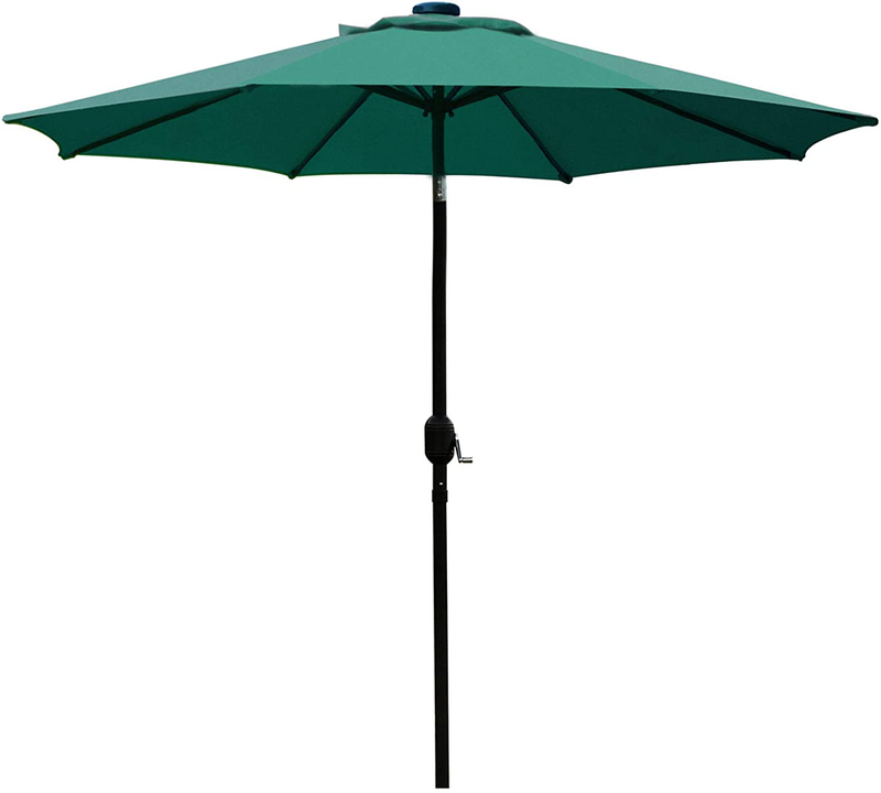 Sunnyglade 9' Patio Umbrella Outdoor Table Umbrella with 8 Sturdy Ribs (Red) Home & Garden > Lawn & Garden > Outdoor Living > Outdoor Umbrella & Sunshade Accessories Sunnyglade Dark Green  