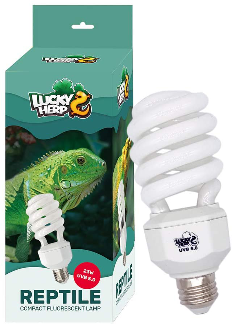 LUCKY HERP UVA UVB Reptile Light 5.0, Tropical UVB 100 Compact Fluorescent Lamp 15W Animals & Pet Supplies > Pet Supplies > Reptile & Amphibian Supplies > Reptile & Amphibian Habitat Heating & Lighting LUCKY HERP   