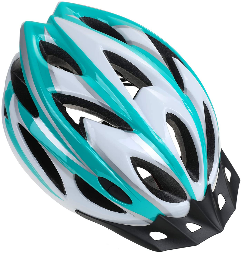 Zacro Adult Bike Helmet, Cycle Helmet, Bike Helmet Specialized for Mens Womens Safety Protection, Collocated with a Headband Sporting Goods > Outdoor Recreation > Cycling > Cycling Apparel & Accessories > Bicycle Helmets Zacro White Plus Green  