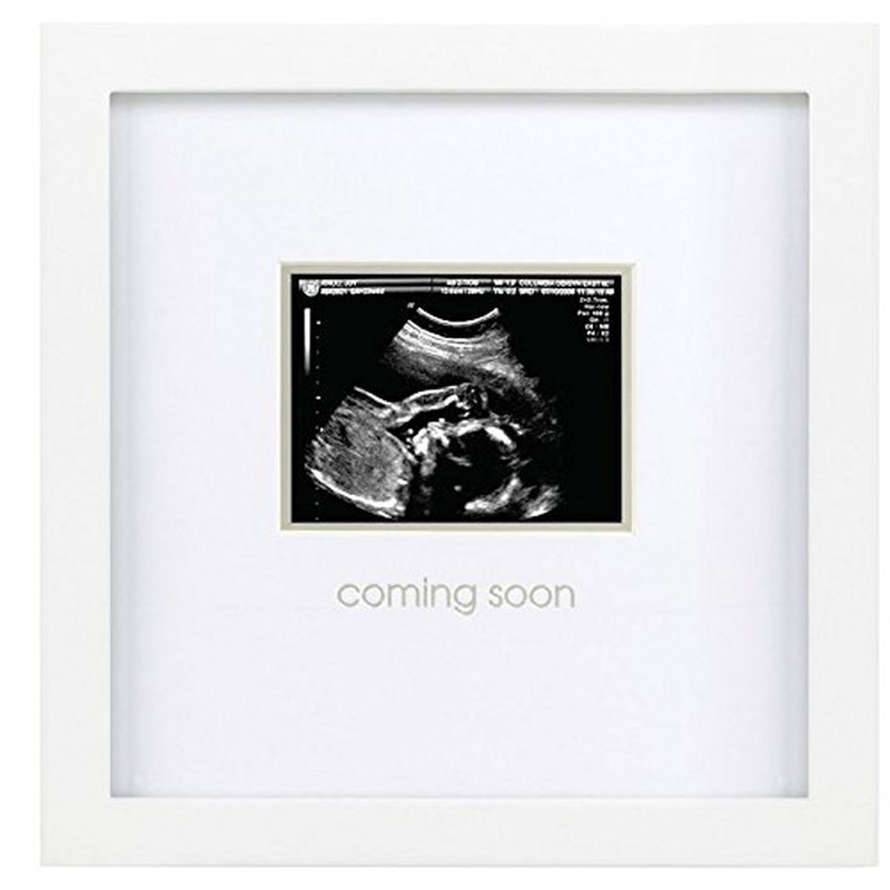 Pearhead Love at First Sight Sonogram Picture Frame, Baby Ultrasound Photo Frame, Baby Nursery Décor, White Home & Garden > Decor > Seasonal & Holiday Decorations Pearhead Coming Soon Sonogram Frame  