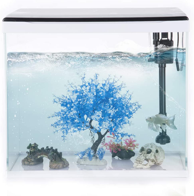 HITOP Pets Plastic Plants for Fish Tank Decorations Large Artificial Aquarium Decor