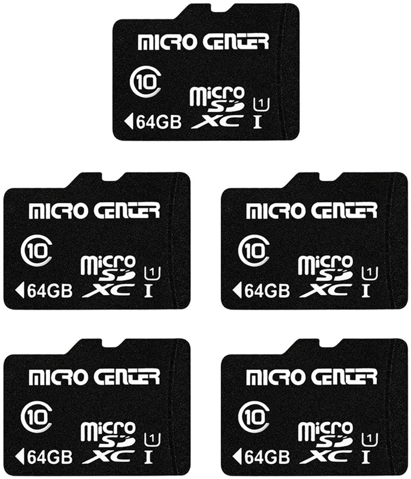Micro Center 32GB Class 10 Micro SDHC Flash Memory Card with Adapter for Mobile Device Storage Phone, Tablet, Drone & Full HD Video Recording - 80MB/s UHS-I, C10, U1 (2 Pack) Electronics > Electronics Accessories > Memory > Flash Memory > Flash Memory Cards Inland 64GB - 5 pack  