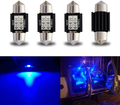 iBrightstar Newest 9-30V Extremely Bright DE3175 DE3021 Festoon Error Free 1.25" 31mm LED Bulb for Interior Map Dome Lights and License Plate Courtesy Lights, Blue Vehicles & Parts > Vehicle Parts & Accessories > Motor Vehicle Parts > Motor Vehicle Interior Fittings IBrightstar-31mm-3030-6B Blue 31mm 